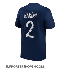 Paris Saint-Germain Achraf Hakimi #2 Hemma Matchtröja 2022-23 Kortärmad